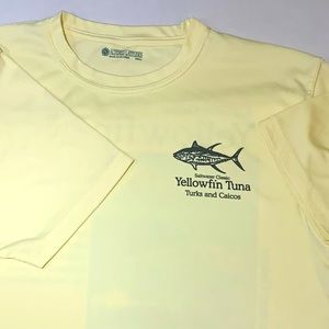 😎Altered Latitudes Yellowfin Tuna Turks Caicos Small Short Sleeve Tee Poly